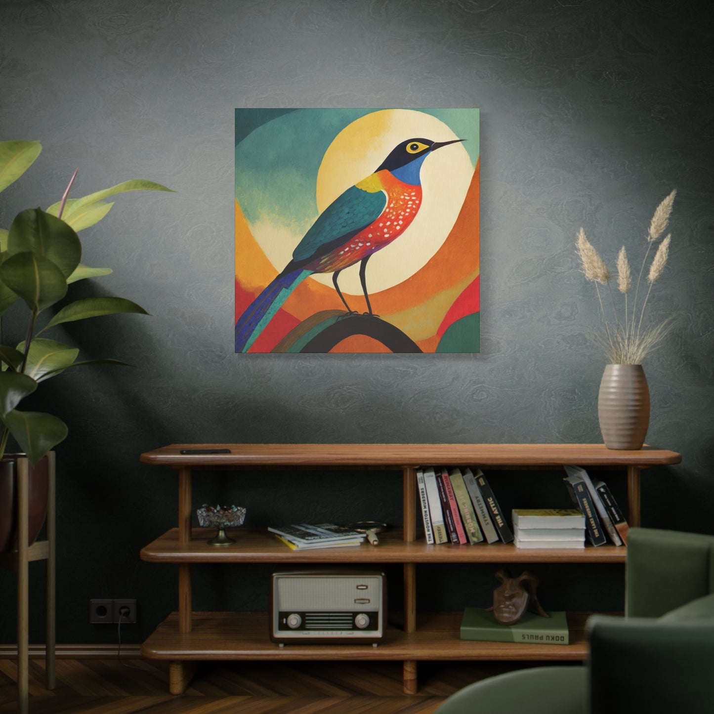 Bird Frameless Canvas Wall Art Sizes 10”x10” – 36”x36”