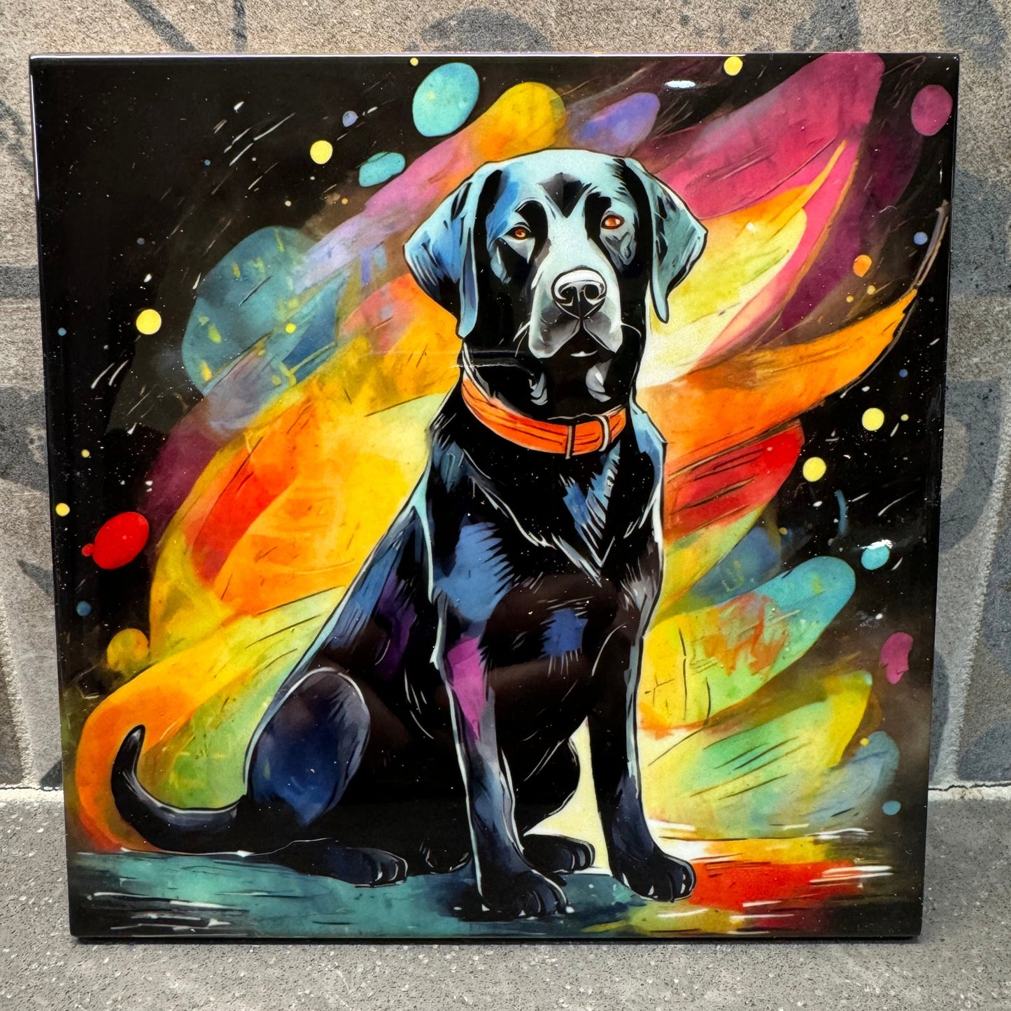 Black Labrador Retriever Trivet For Hot Dishes