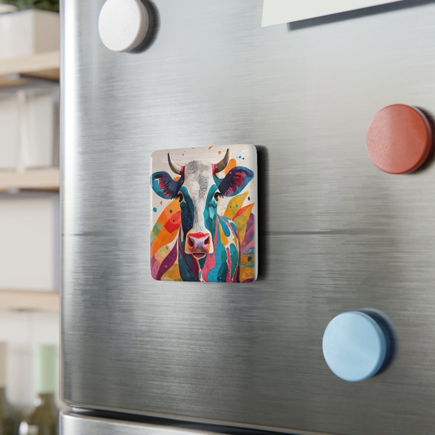 Cow Ceramic Tile Magnet