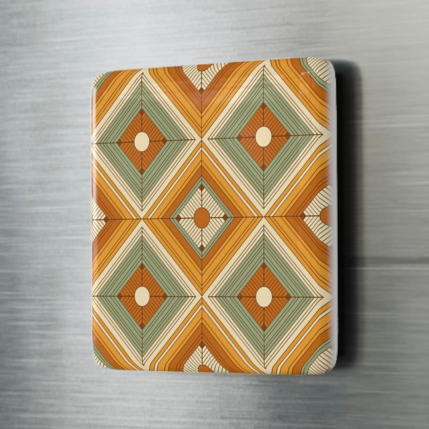 Mid Century Modern Ceramic Tile Magnet