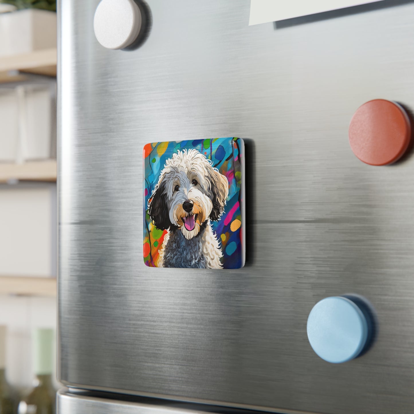 Doodle Ceramic Tile Magnet