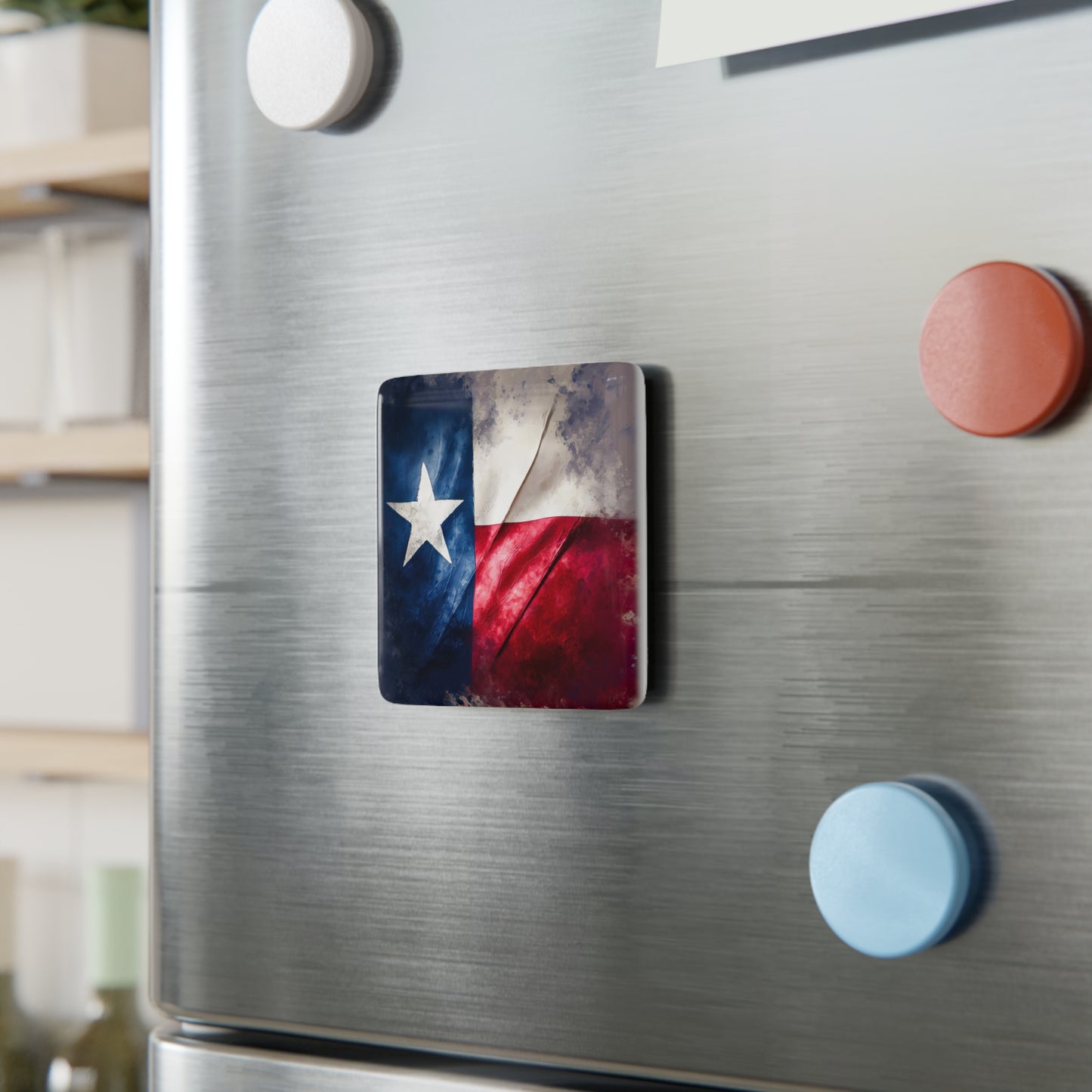 Texas Flag 2"x2" Ceramic Tile Magnet