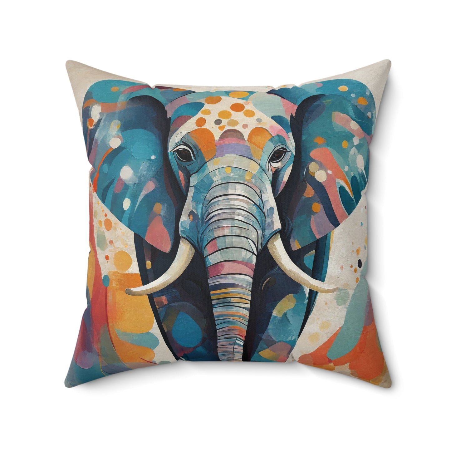 Elephant Throw Pillow Accent Pillows, Decorative Pillows, Throw Pillows for Couch, Pillows, Faux Suede, Soft Pillow, Mid-Century Style