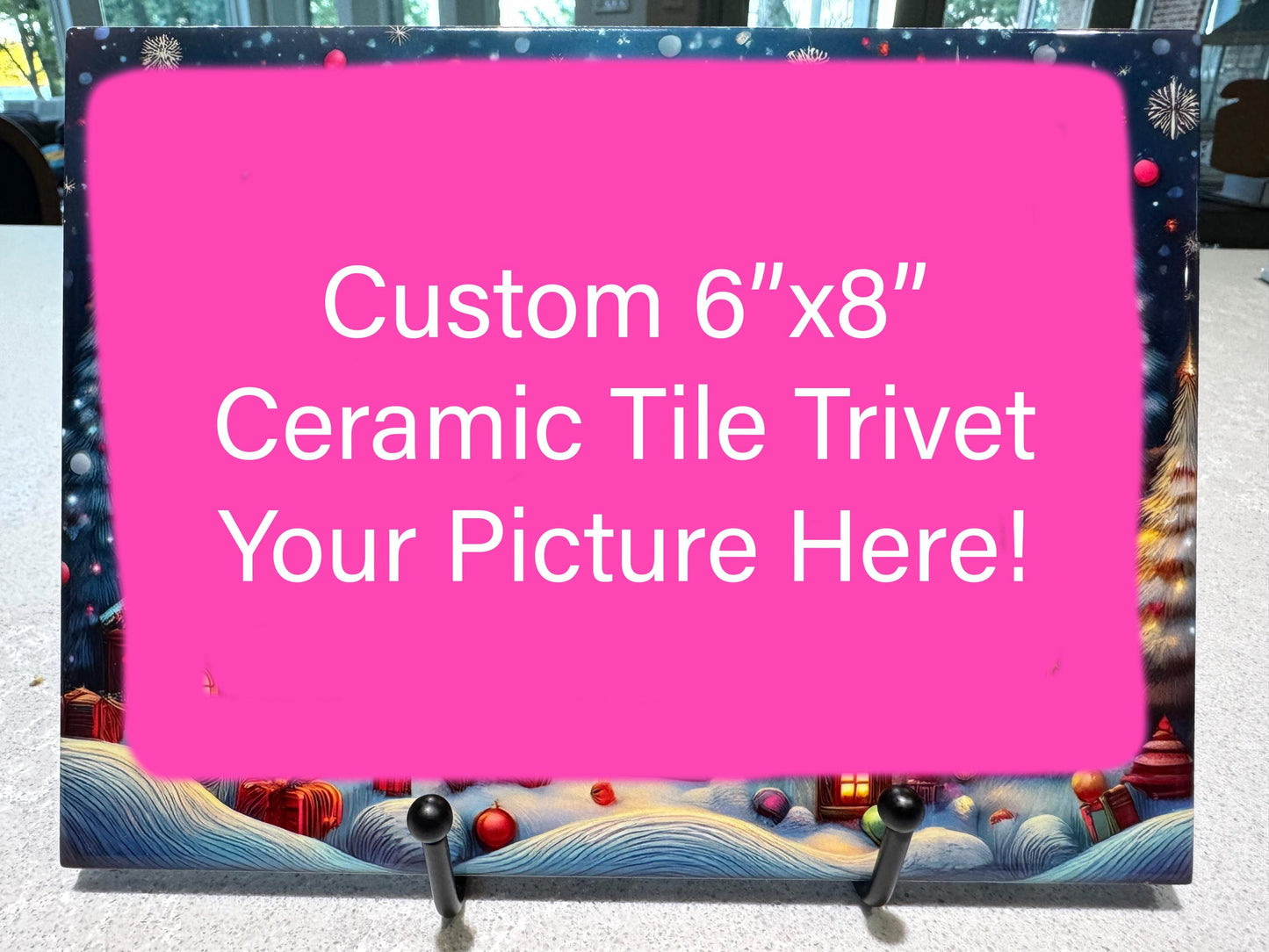 Turn Your Favorite Picture Into A Custom Trivet For Hot Dishes, Personalized Gift, Custom Prints, Custom Gifts, 6”x8”, Customizable Gift