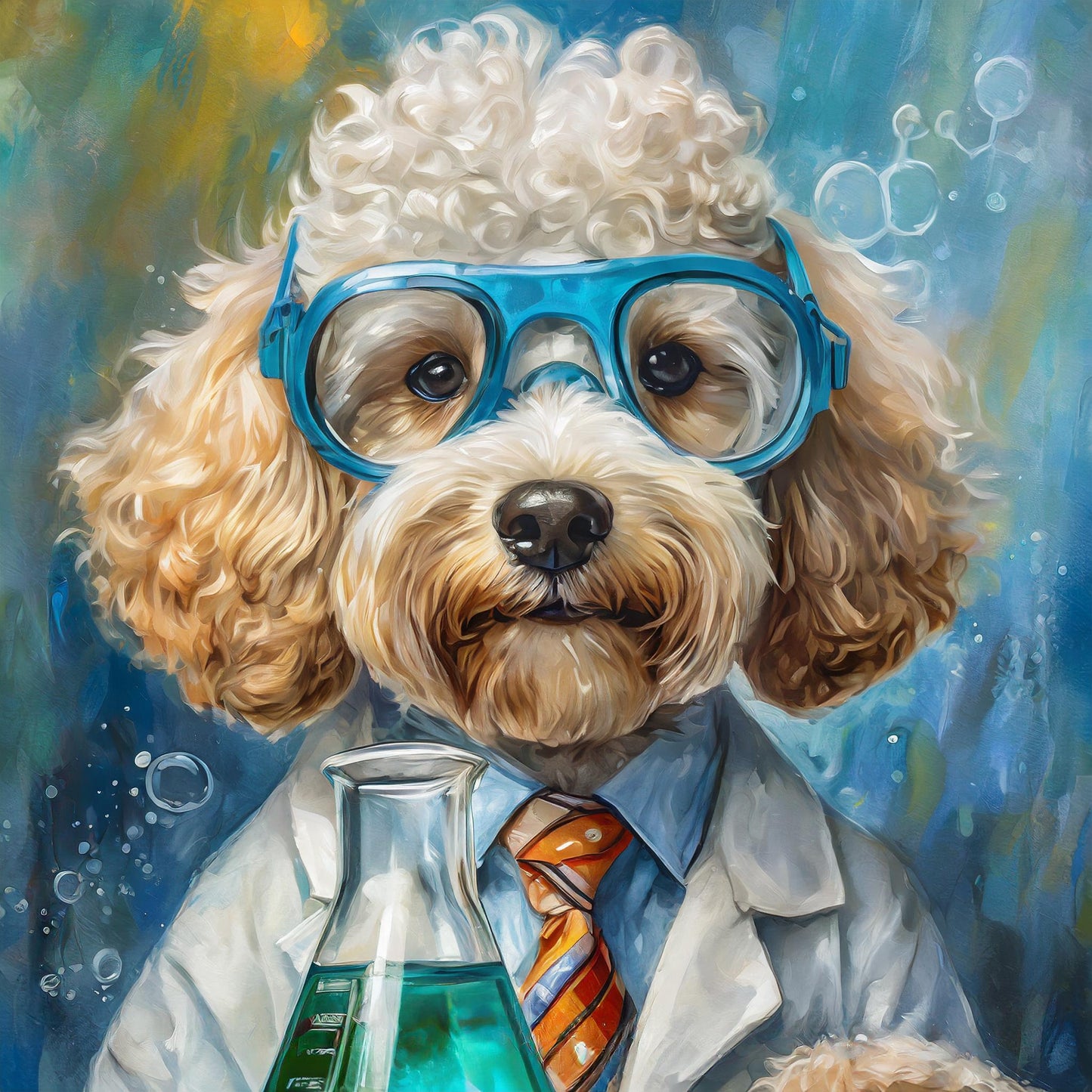 8 Designs! Doodle Scientist, Lab Tech. Trivet for Hot Dishes. 6"x6" Hot Plate. Doodle Art. Doodle gifts. Scientist Gift. Lab Tech Gift.