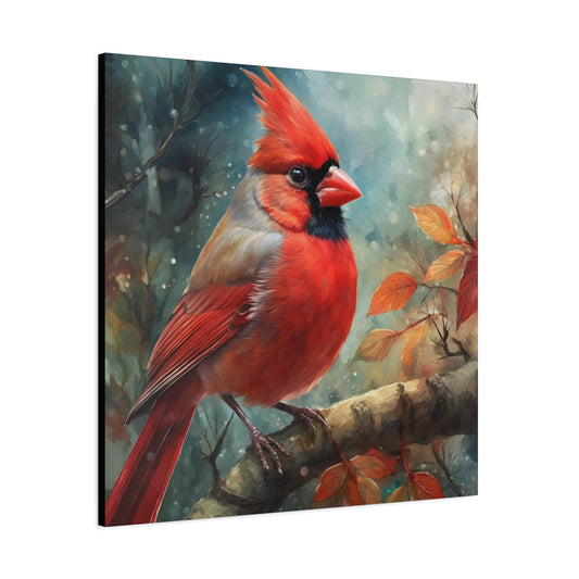Cardinal Frameless Canvas Wall Art Sizes 10”x10” – 36”x36”