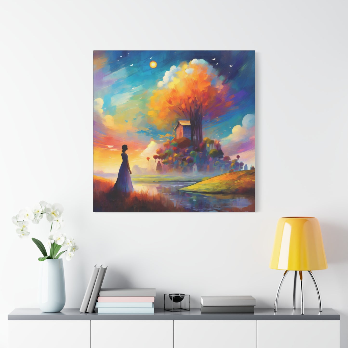 Fantasy Frameless Canvas Wall Art Sizes 10”x10” – 36”x36”