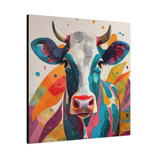 Cow Frameless Canvas Wall Art Sizes 10”x10” – 36”x36”