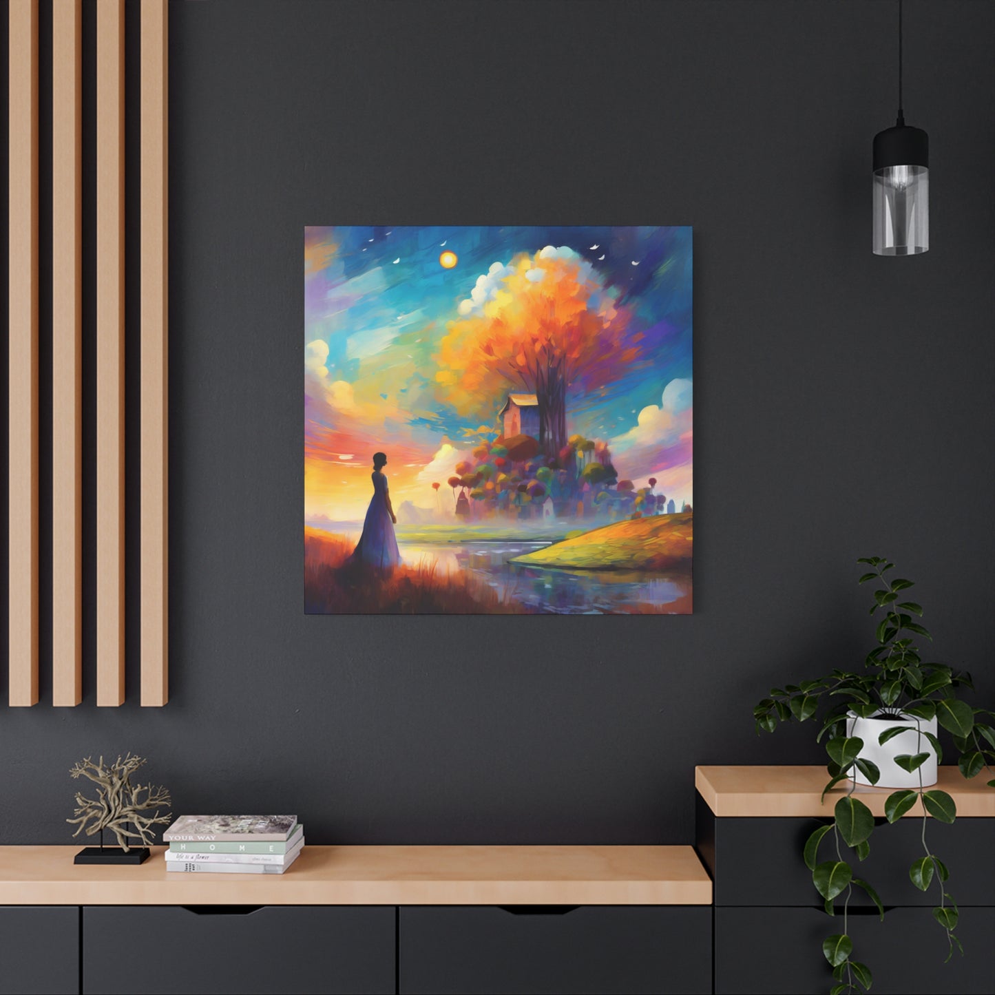 Fantasy Frameless Canvas Wall Art Sizes 10”x10” – 36”x36”