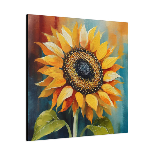 Sunflower Frameless Canvas Wall Art Sizes 10”x10” – 36”x36”