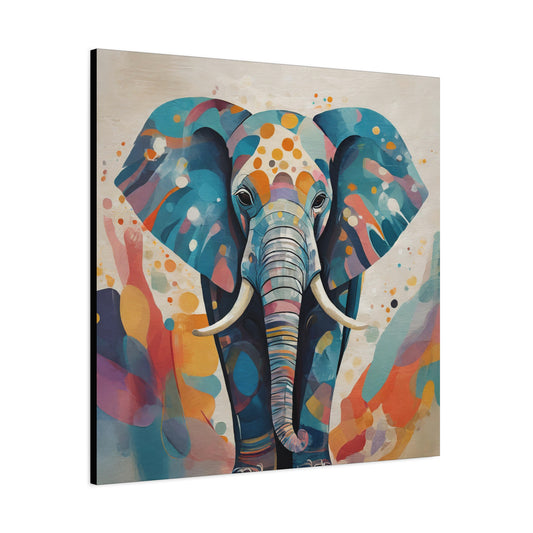 Elephant Frameless Canvas Wall Art Sizes 10”x10” – 36”x36”