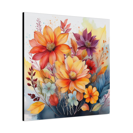 Wild Flowers Frameless Canvas Wall Art Sizes 10”x10” – 36”x36”