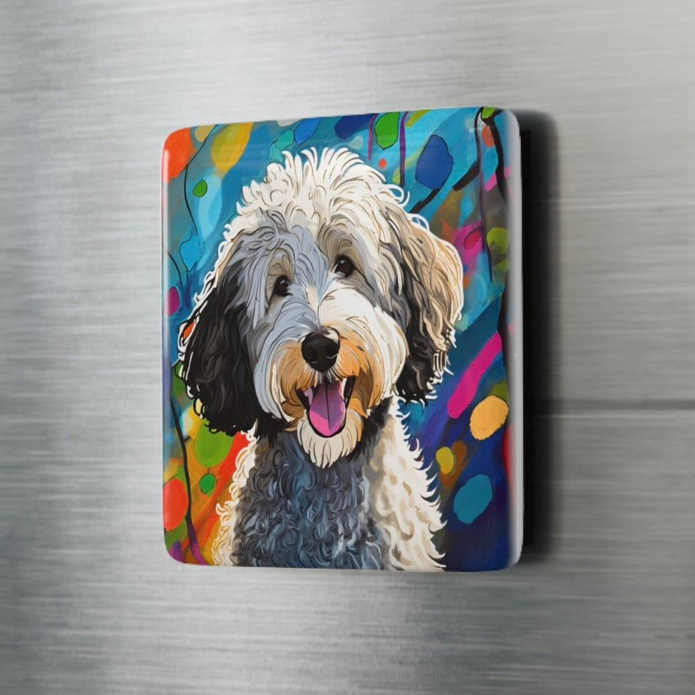 Doodle Ceramic Tile Magnet