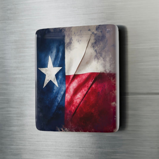 Texas Flag 2"x2" Ceramic Tile Magnet