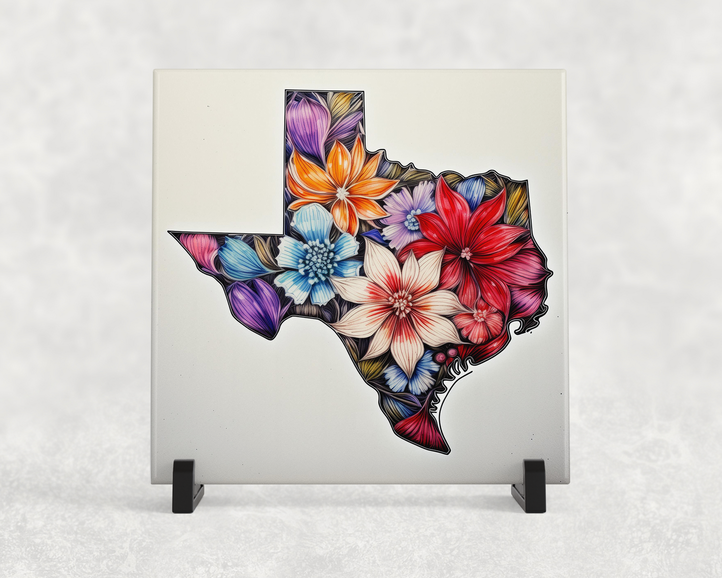 Texas Flag Flower Trivet