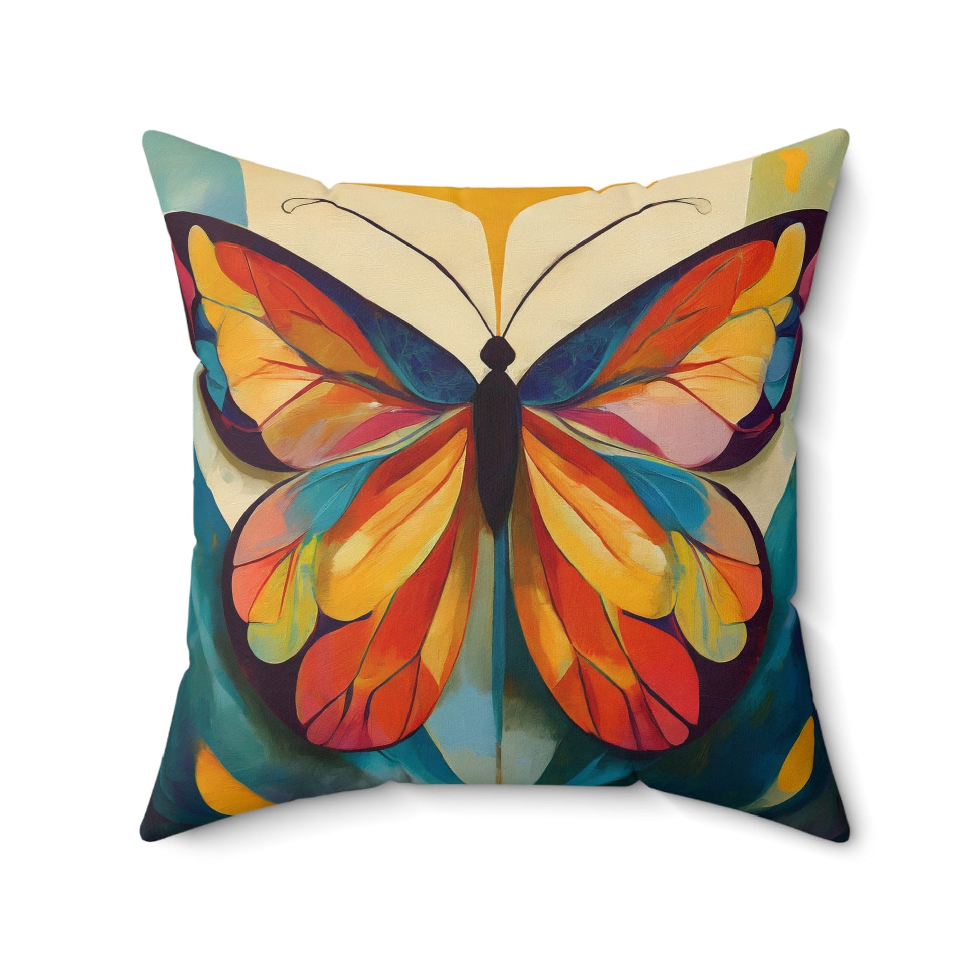 Butterfly Throw Pillow Accent Pillows, Decorative Pillows, Throw Pillows for Couch, Pillows, Faux Suede, Soft Pillow, Mid-Century Style