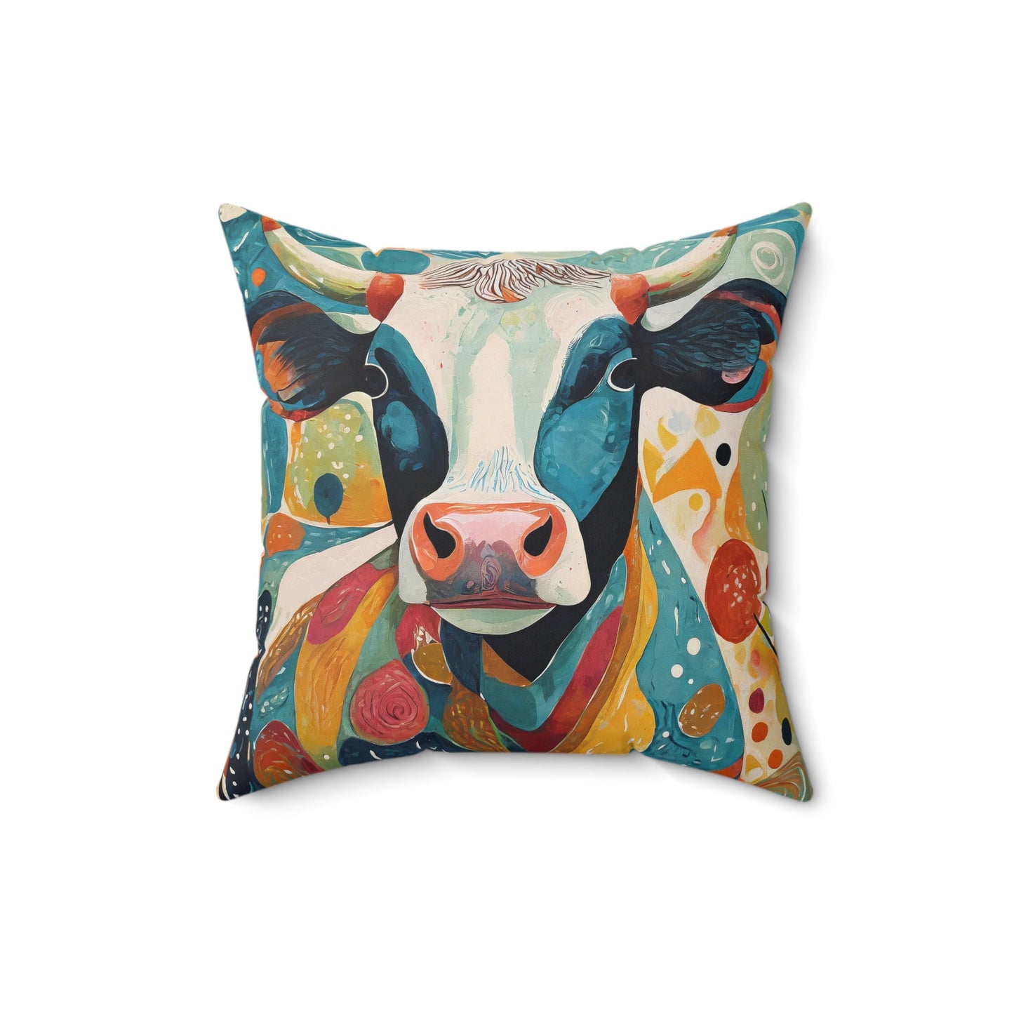 Cow Throw Pillow Accent Pillows, Decorative Pillows, Throw Pillows for Couch, Pillows, Faux Suede, Soft Pillow, Mid-Century Style