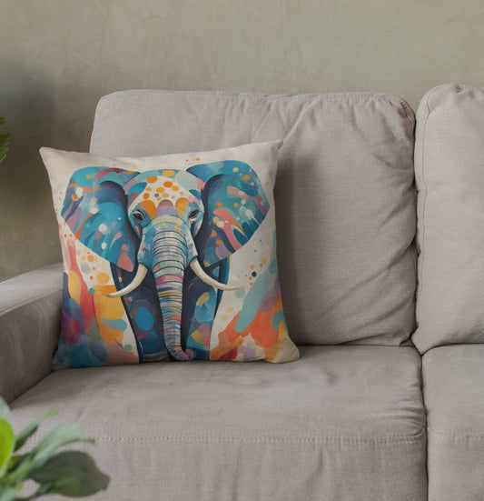 Elephant Throw Pillow Accent Pillows, Decorative Pillows, Throw Pillows for Couch, Pillows, Faux Suede, Soft Pillow, Mid-Century Style