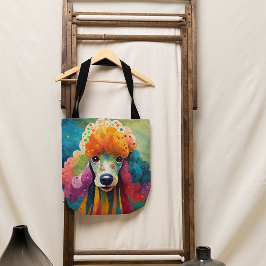 Poodle Tote Bag, Bag, Canvas Bag, Tote Bag, Reusable Bag, Shopping Bag, Purse, Gift For Her, Gift For Poodle Lovers, Poodle Gift