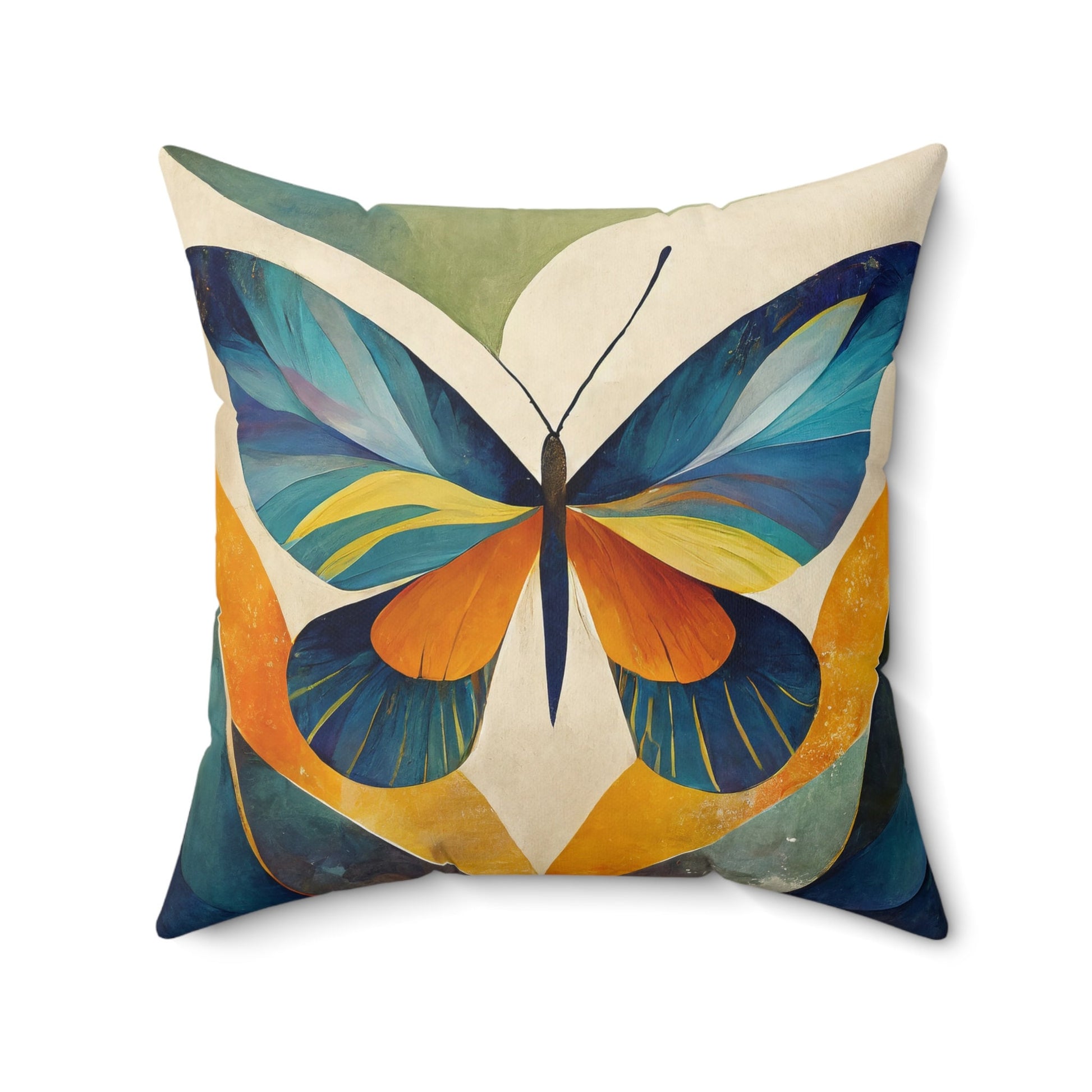 Butterfly Throw Pillow Accent Pillows, Decorative Pillows, Throw Pillows for Couch, Pillows, Faux Suede, Soft Pillow, Mid-Century Style