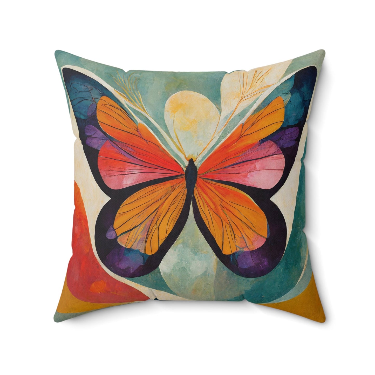 Butterfly Throw Pillow Accent Pillows, Decorative Pillows, Throw Pillows for Couch, Pillows, Faux Suede, Soft Pillow, Mid-Century Style