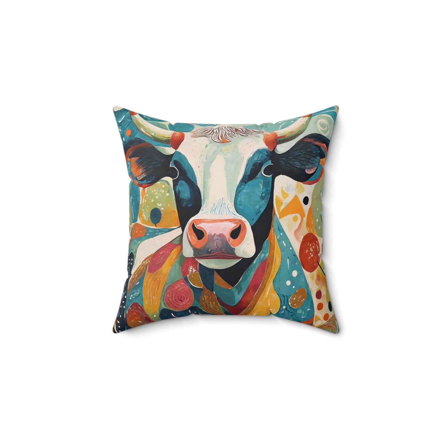 Cow Throw Pillow Accent Pillows, Decorative Pillows, Throw Pillows for Couch, Pillows, Faux Suede, Soft Pillow, Mid-Century Style