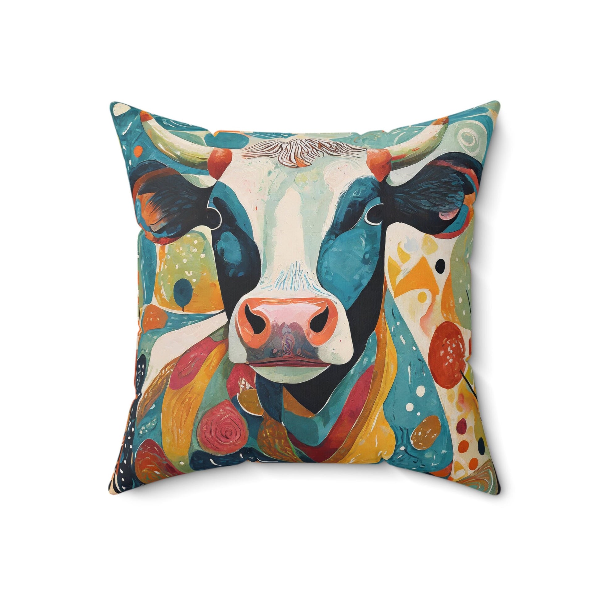 Cow Throw Pillow Accent Pillows, Decorative Pillows, Throw Pillows for Couch, Pillows, Faux Suede, Soft Pillow, Mid-Century Style