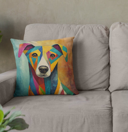 Dog Throw Pillow Accent Pillows, Decorative Pillows, Throw Pillows for Couch, Pillows, Faux Suede, Soft Pillow, Mid-Century Style