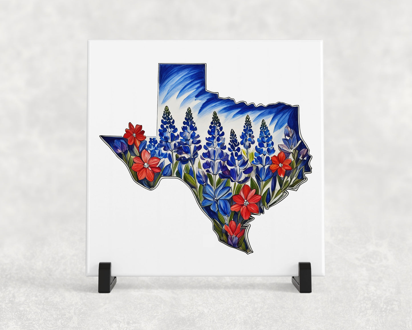 Trivet for Hot Dishes Texas State Flower Blue Bonnet, Kitchen Decor, State Flower, Gift for Her, Hot Plate Coaster, Texan Decor, Texas Pride