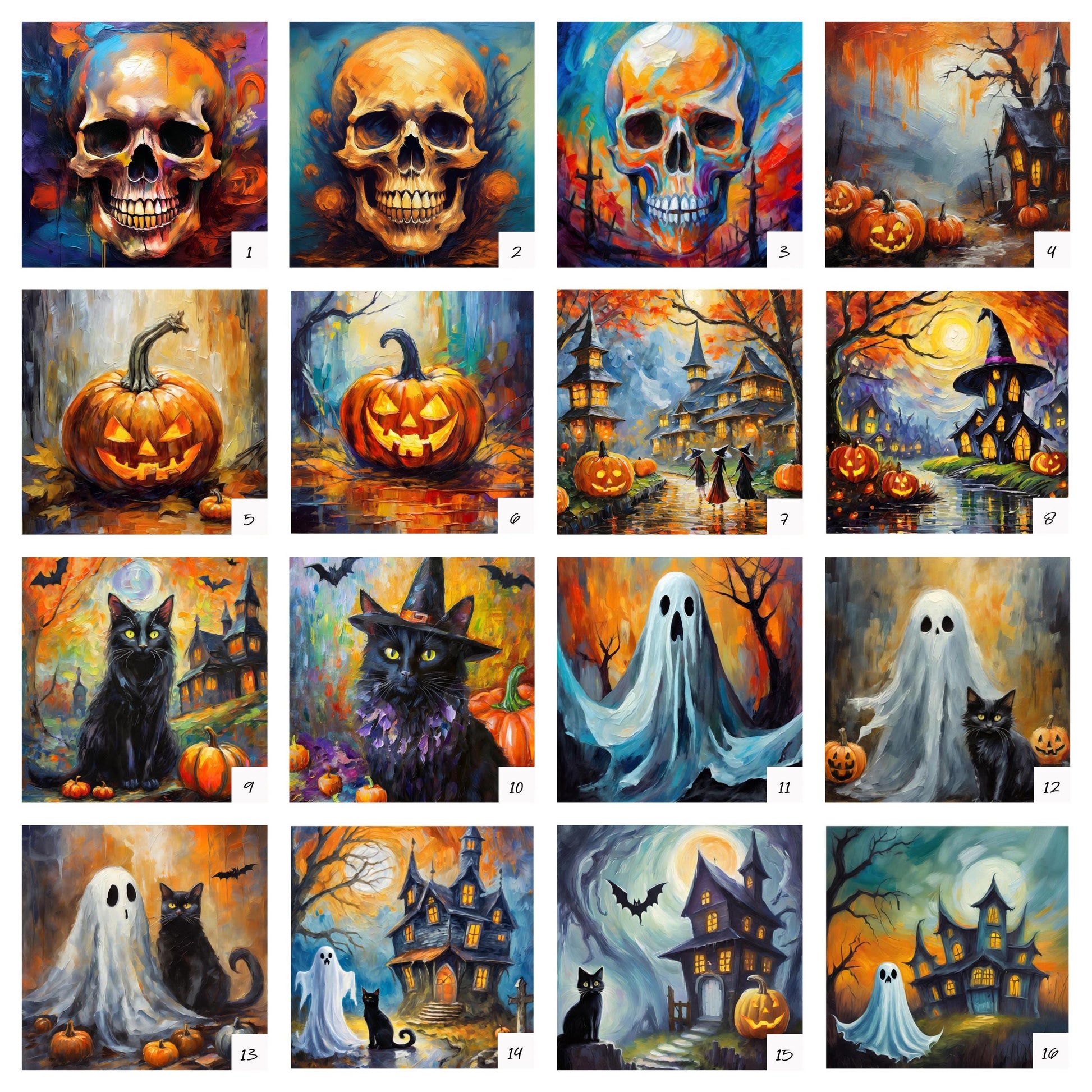 25 Designs! Ceramic Trivet Halloween Ceramic Tile Pot Holders. Trivets For Hot Dishes. Ghosts, Witches, Black Cats, Haunted Houses, Skulls