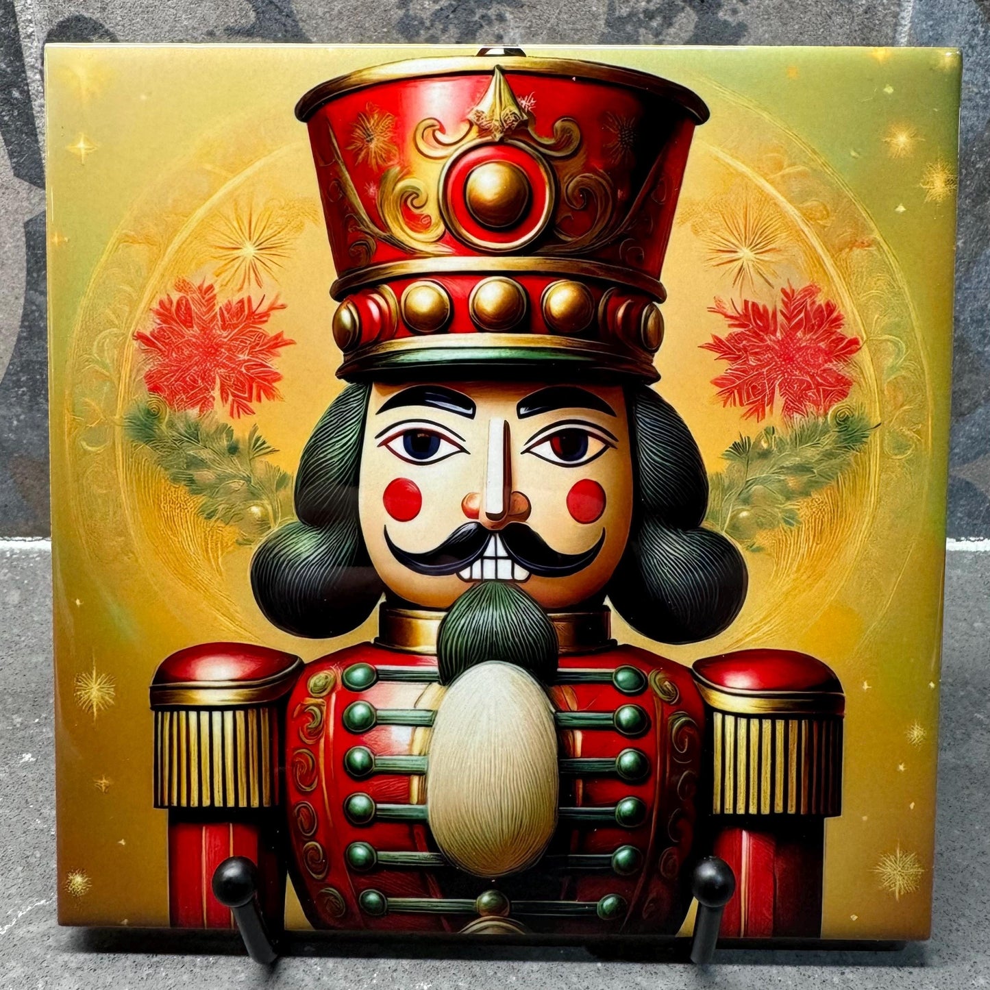 Nutcracker Christmas Trivets for Hot Dishes – Holiday Decor & Christmas Decorations – Colorful Christmas-Themed Kitchen Decor - Hot Plate