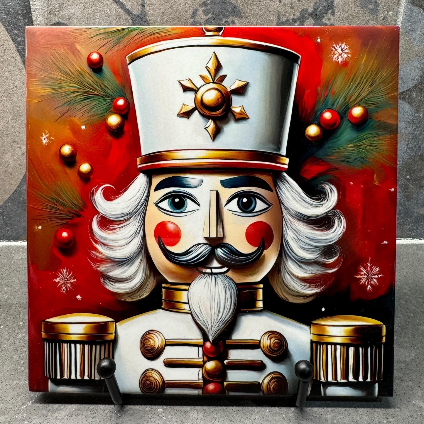 Nutcracker Christmas Trivets for Hot Dishes – Holiday Decor & Christmas Decorations – Colorful Christmas-Themed Kitchen Decor - Hot Plate