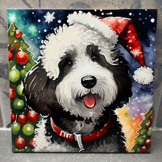 66 Designs! Ceramic Trivet Christmas Sheepadoodle. Trivets For Hot Dishes. Hot Pads. Coaster. Tile Trivet. Tile Trivet. Hot Plate.