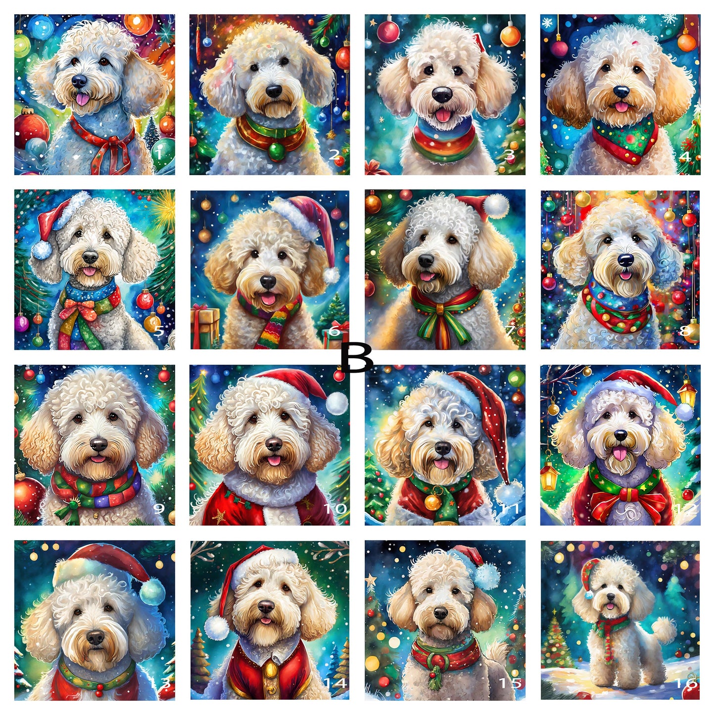 64 Designs! Ceramic Trivet Christmas Goldendoodle. Trivets For Hot Dishes. Hot Pads. Coaster. Tile Trivet. Tile Trivet. Hot Plate.