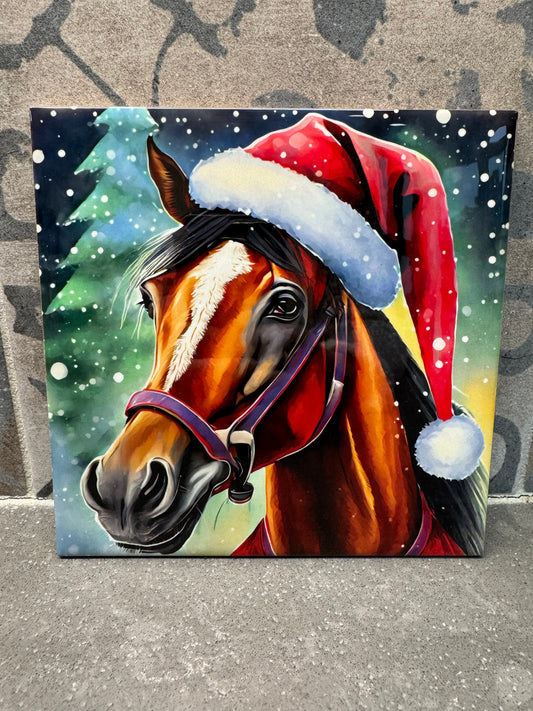 66 Designs! Ceramic Trivet Christmas Horse. Trivets For Hot Dishes. Hot Pads. Coaster. Tile Trivet. Tile Trivet. Hot Plate.