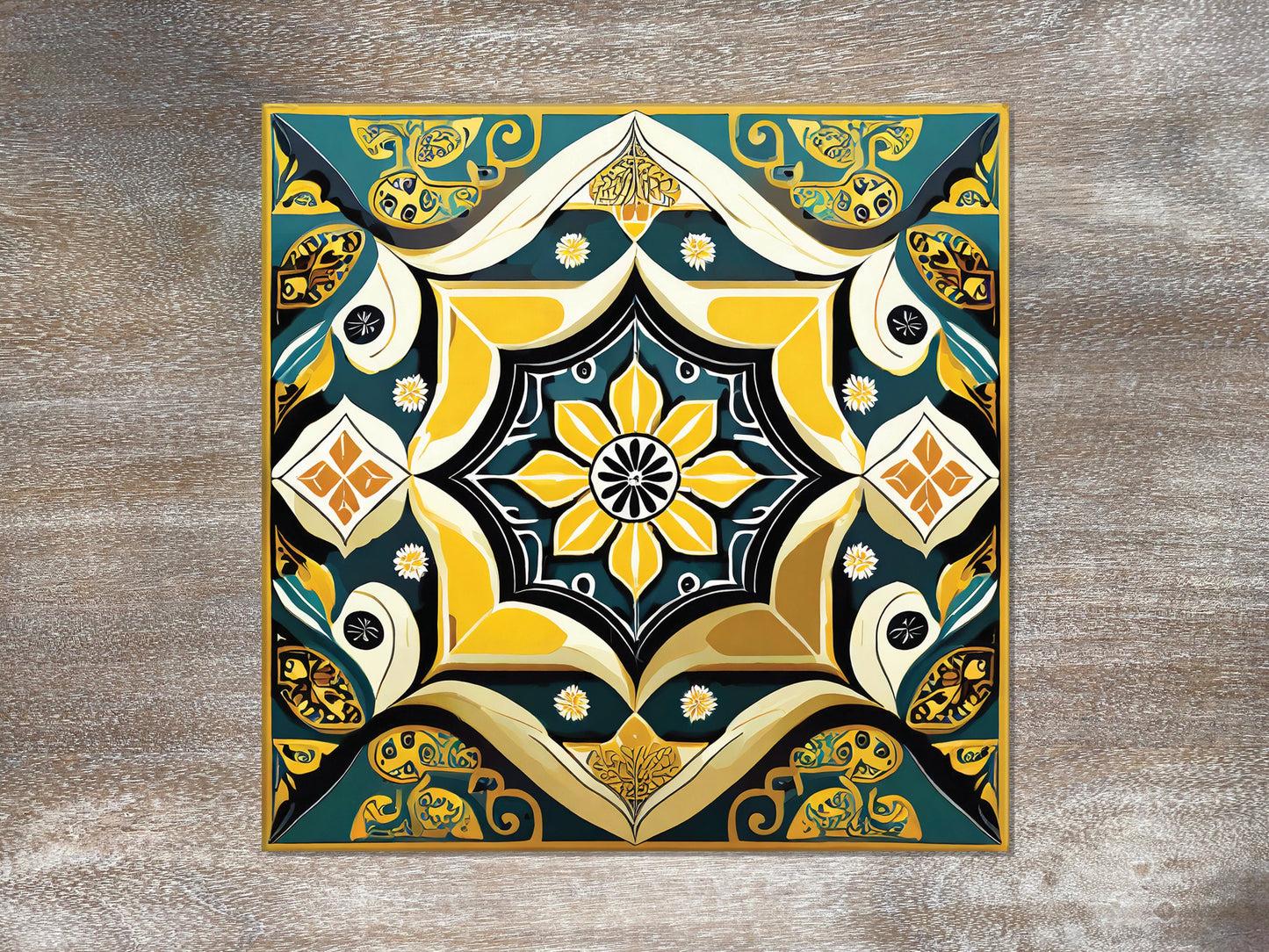 96 Designs! 6x6 Ceramic Tile Trivet. Mexican Style Tile Trivet for Hot Dishes. Mexican Tile Coaster. Mexican Ceramic Tile Art.