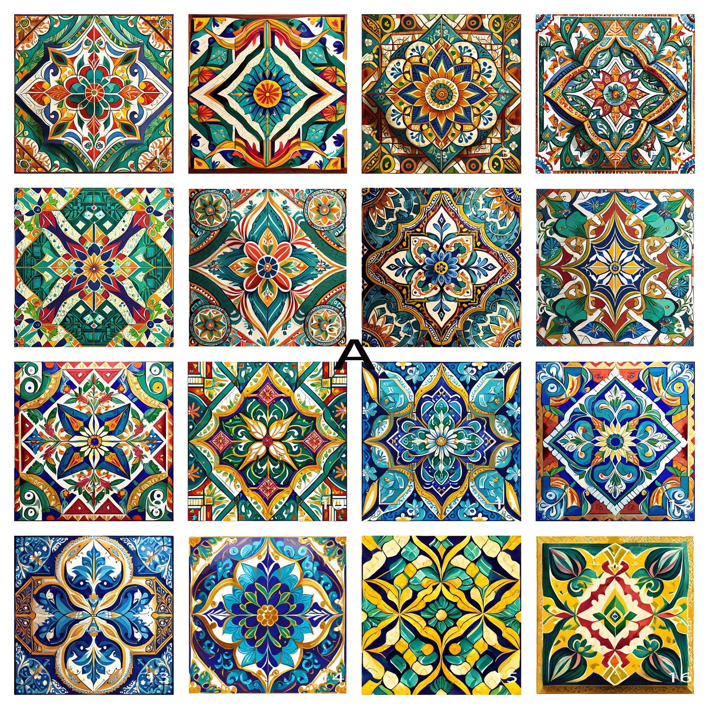 96 Designs! 6x6 Ceramic Tile Trivet. Mexican Style Tile Trivet for Hot Dishes. Mexican Tile Coaster. Mexican Ceramic Tile Art.