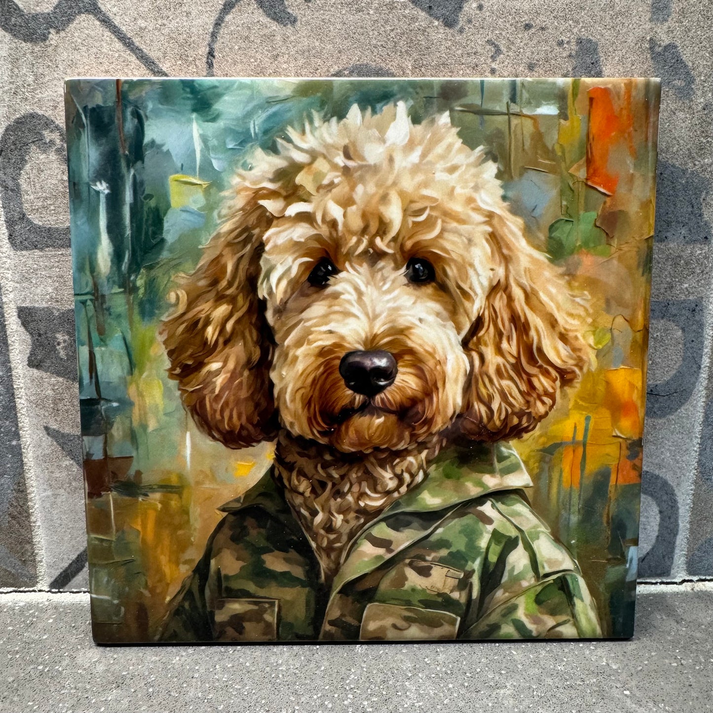 8 Designs! Army Doodle Trivet for Hot Dishes. 6"x6" Hot Plate. Doodle Coaster. Doodle Decor. Doodle Art. Doodle gifts. Gifts for Soldiers.